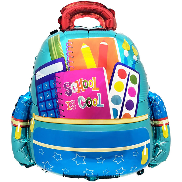 School Is Cool Backpack - Blue Balloon