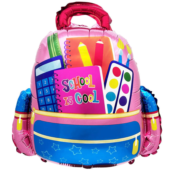 School Is Cool Backpack - Pink Balloon