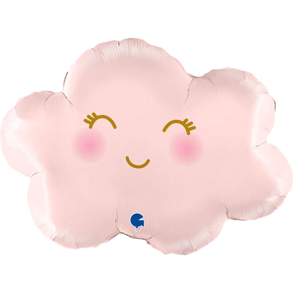 Cloud Satin Pastel Pink Foil Balloon