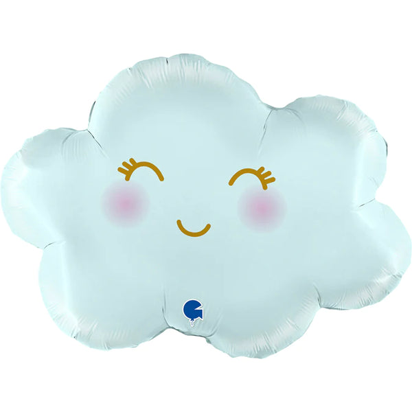 Cloud Satin Pastel Blue Foil Balloon