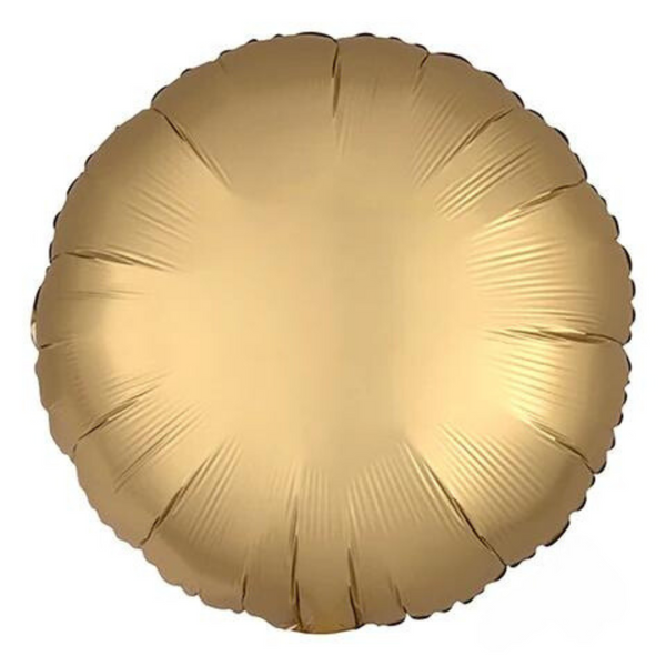Circle Balloon - Gold Sateen