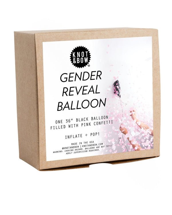 Pink Gender Reveal Confetti Balloon - 36"