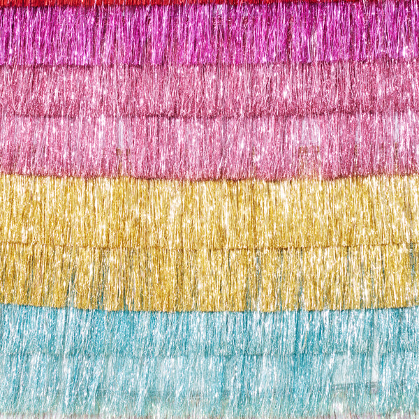 Rainbow Tissue Paper Scallop Garlands