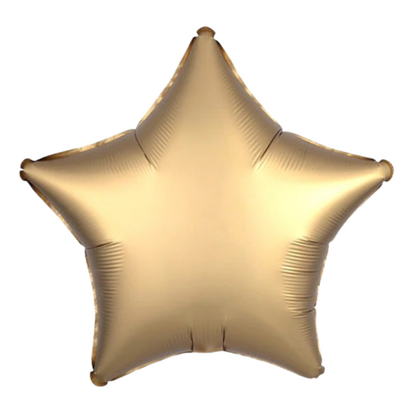 Star Balloon - Satin Gold