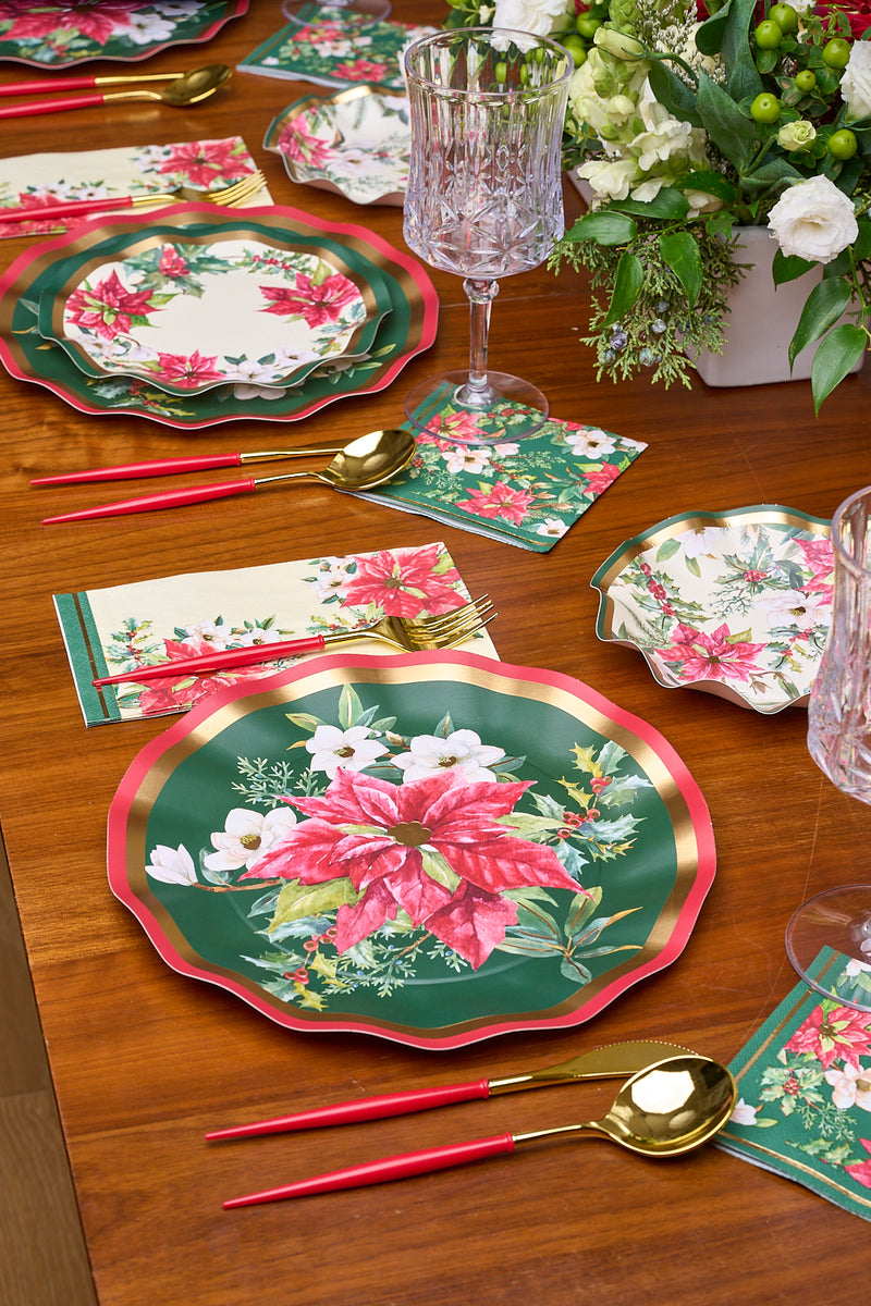 Evergreen Floral Dinner Plate