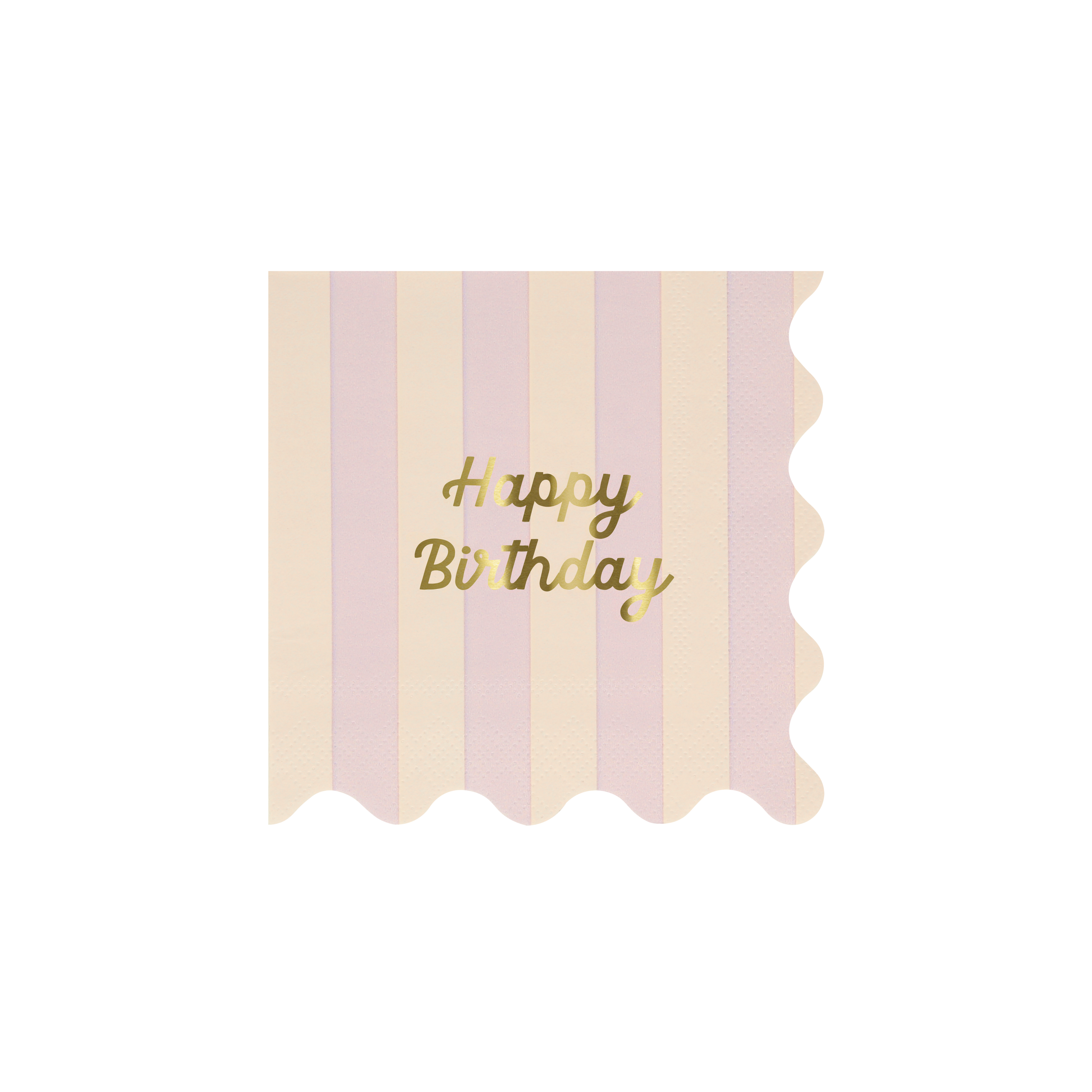 Meri Meri Mixed Stripe Happy Birthday Napkins - Thumbnail 5