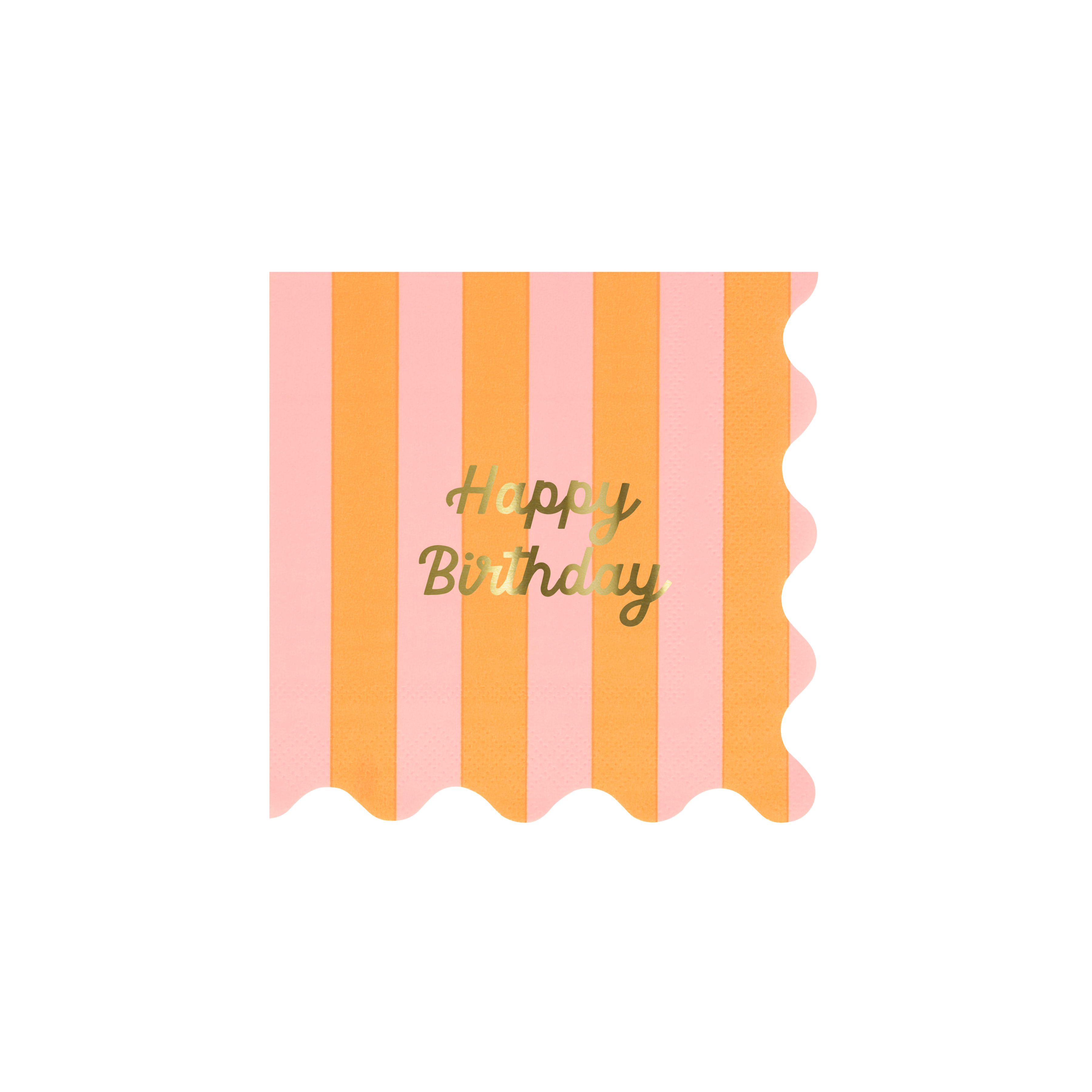 Meri Meri Mixed Stripe Happy Birthday Napkins