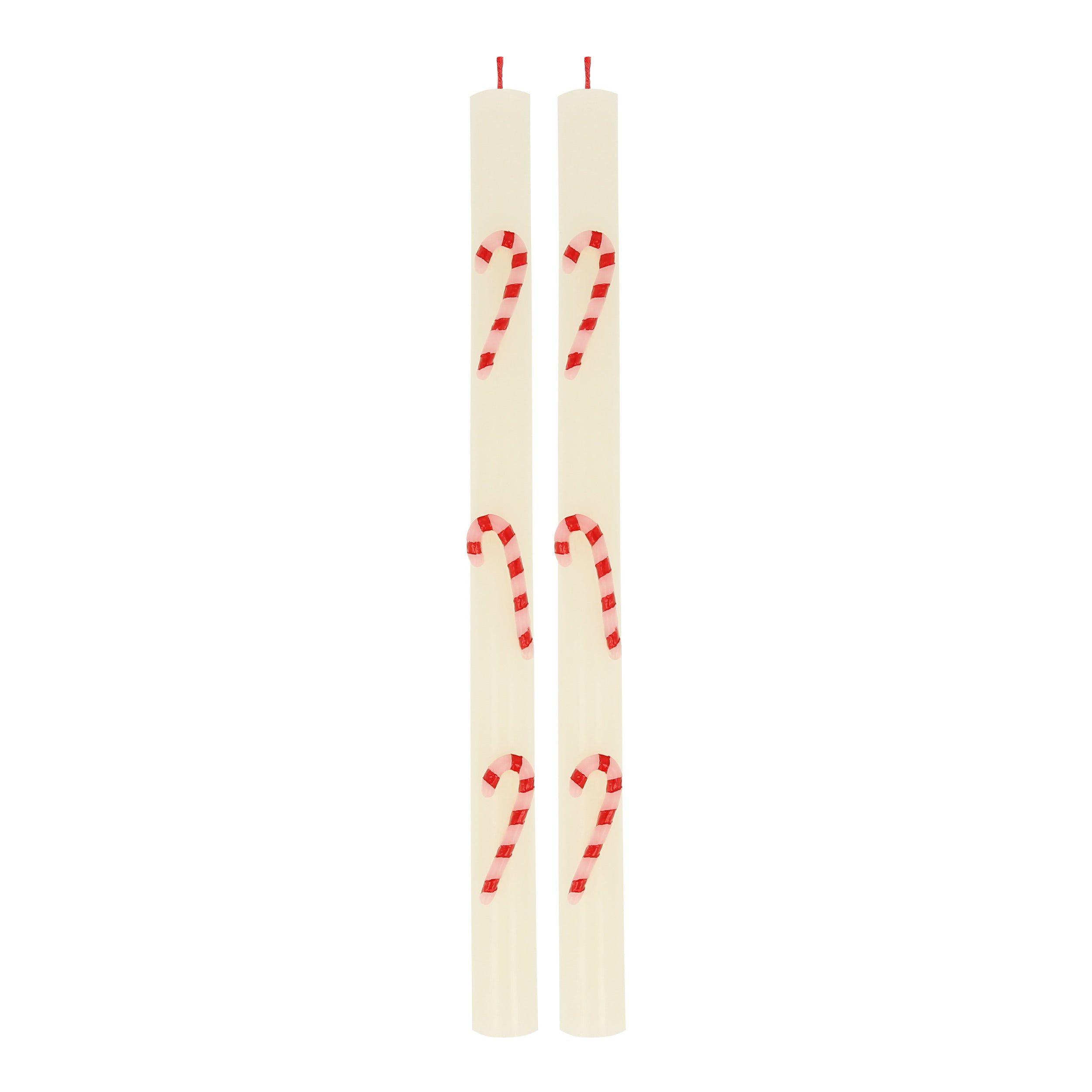Candy Cane Table Candles (x 2) - Thumbnail 2