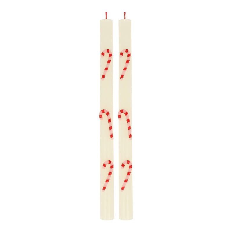 Candy Cane Table Candles