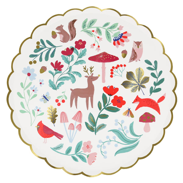 Winter Woodland Dinner Plates