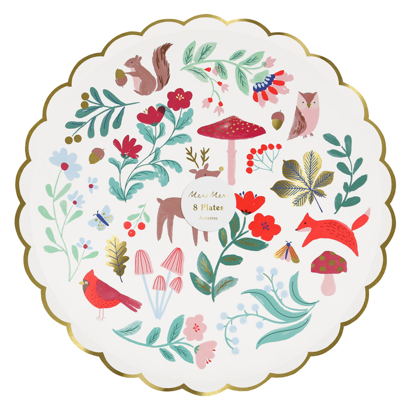 Winter Woodland Dinner Plates