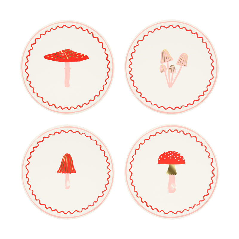 Merry Mushrooms Side Plates