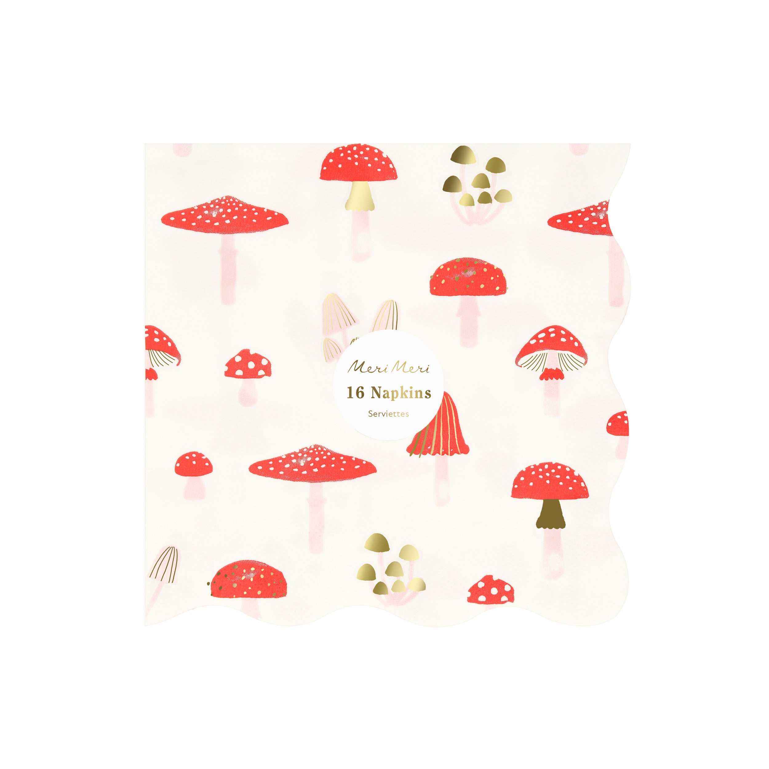 Merry Mushrooms Large Napkins - Thumbnail 3