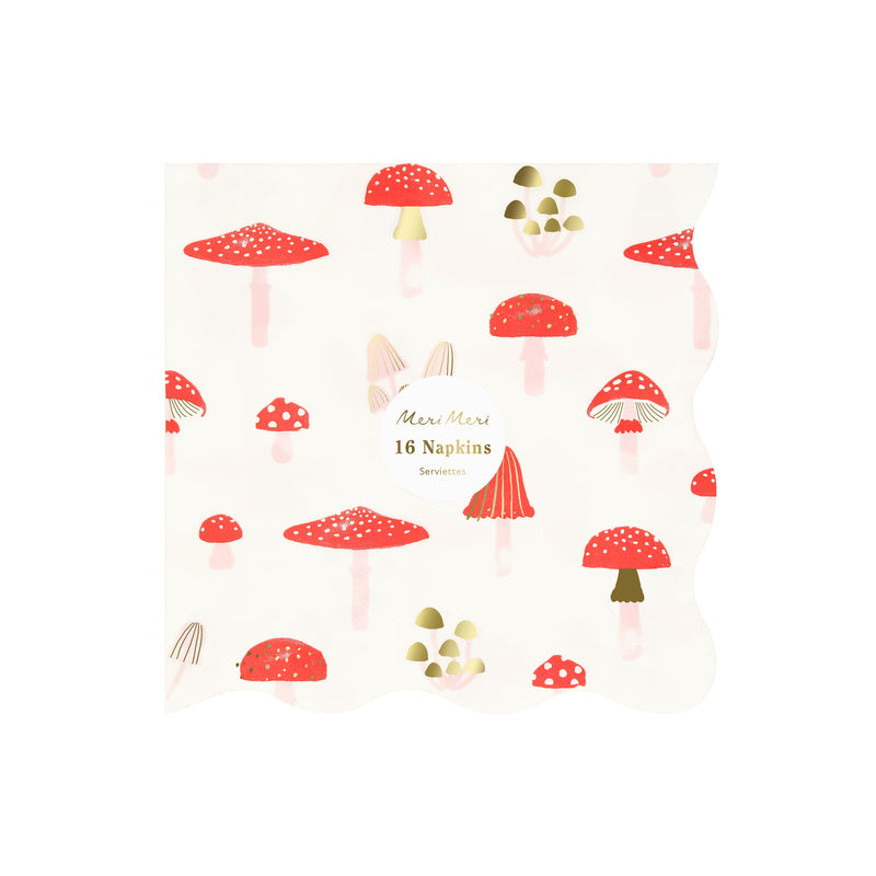 Merry Mushrooms Large Napkins