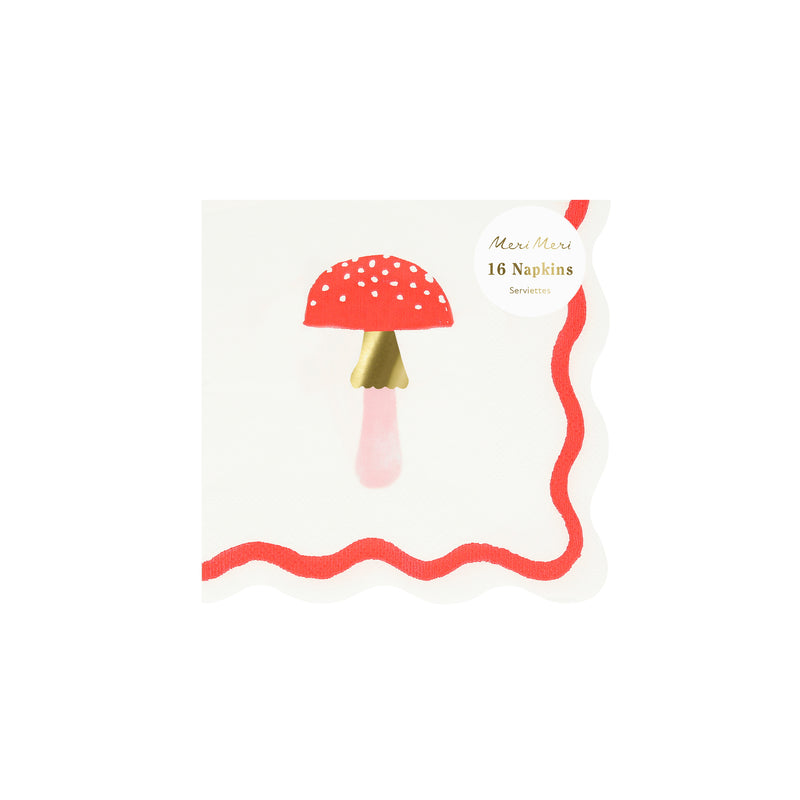 Merry Mushrooms Small Napkins