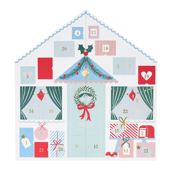 Santa's Cabin Sticker Advent Calendar