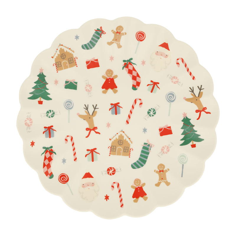 Jolly Christmas Melamine Large Plate Partyloving