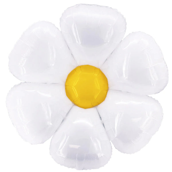 Flower Shape - White & Yellow