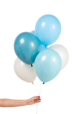 Blue Cake Balloon Bouquet