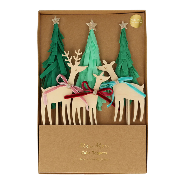 Reindeer Family Cake Toppers