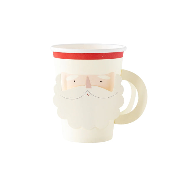 Santa Face With Handle Paper Party Cup