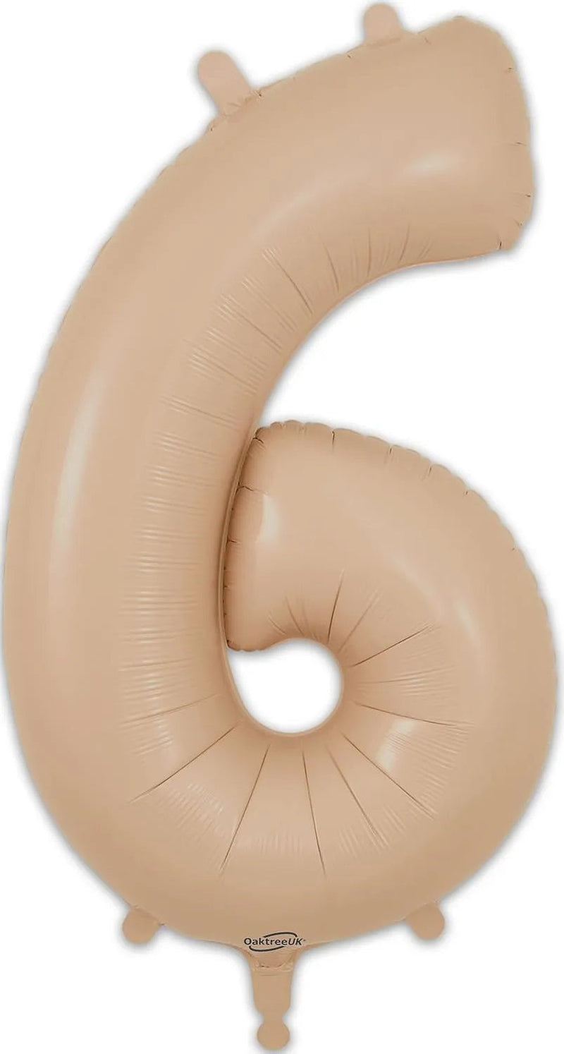 34" Nude Number Balloons 0-9