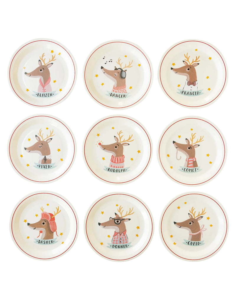Rodolph Reindeer Paper Plate Set