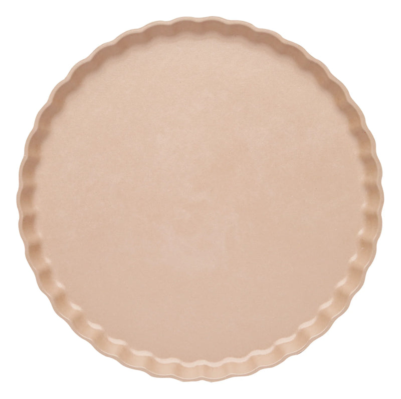 Eco Pleated Dinner Plate Sand