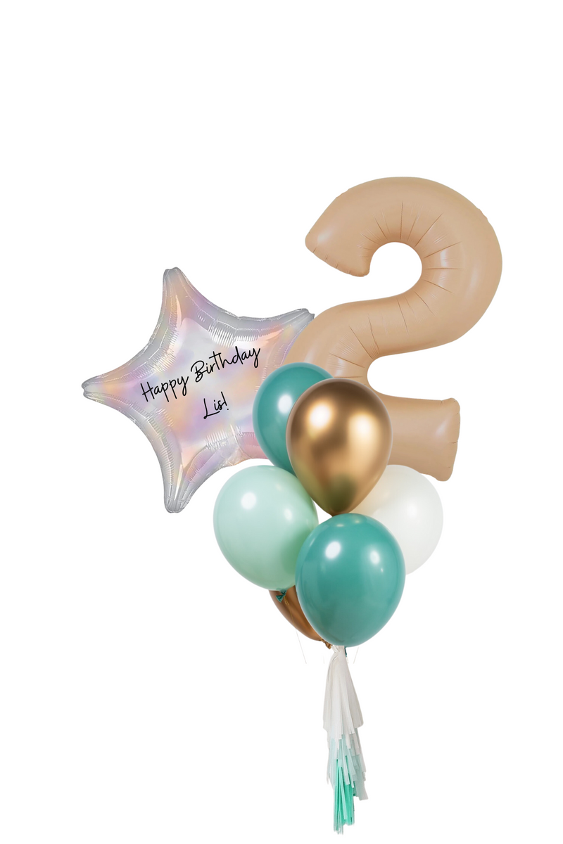 Iridescent Mint Balloons