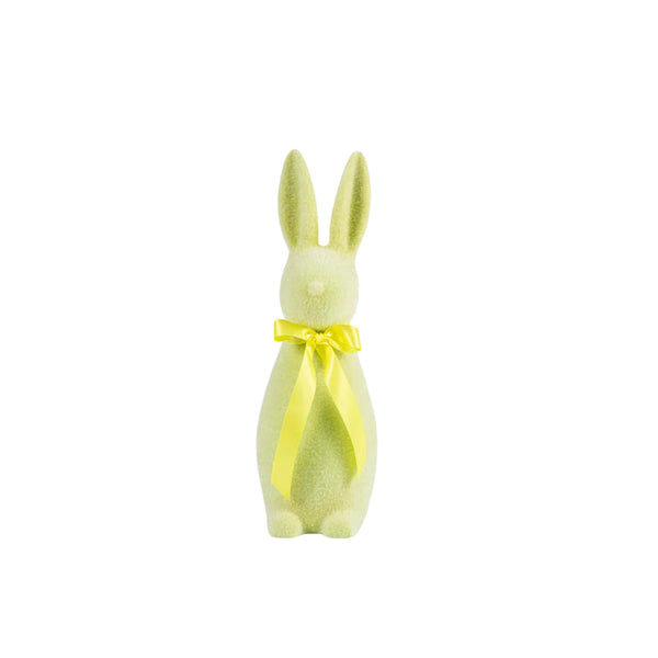 Flocked Pastel Bunny - Mint