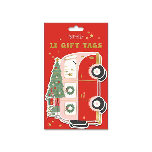 Christmas Van Over-sized tag