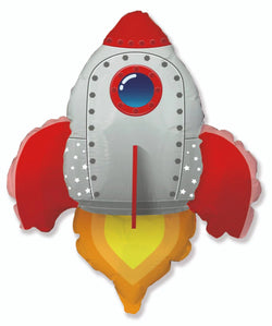 Rocket Red Foil Balloon