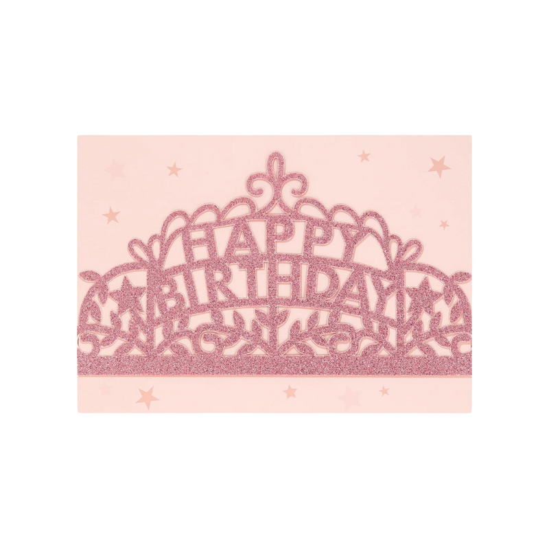 Wearable Pink Tiara Birthday Card