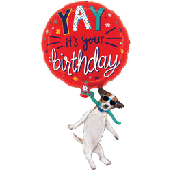 Yay Birthday Dog Balloon