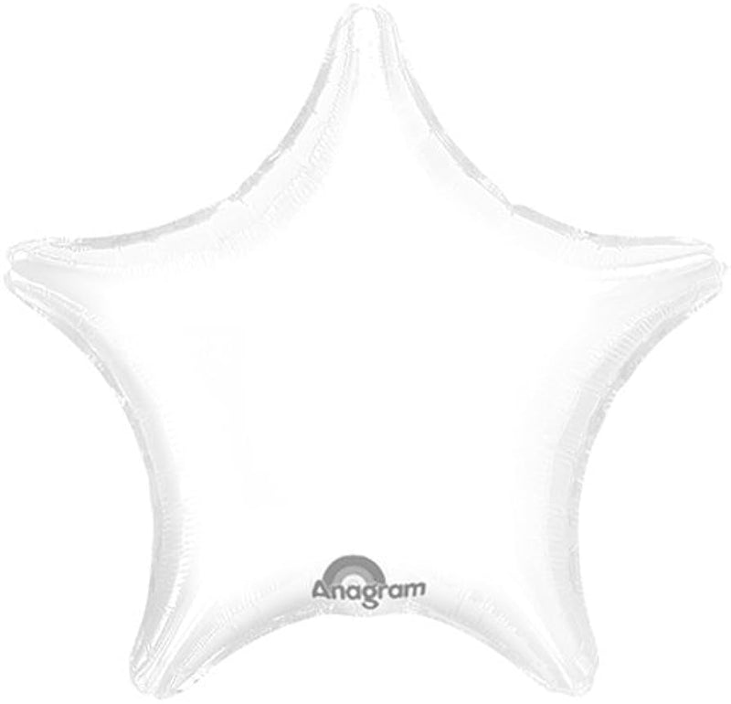 Star Balloon - White Matte