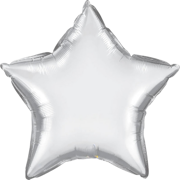 Star Balloon - Chrome Silver
