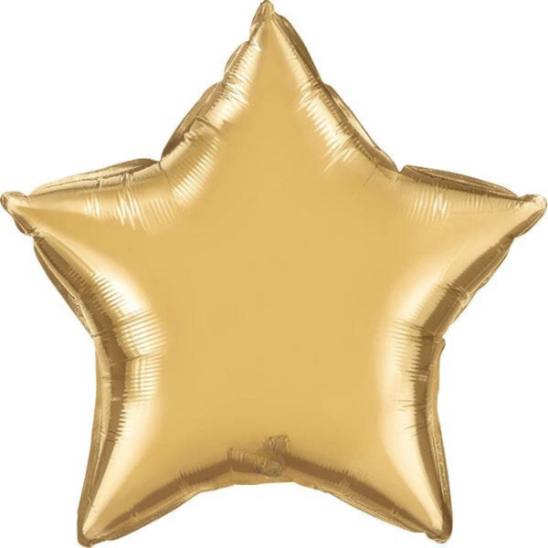 Star Balloon - Chrome Gold
