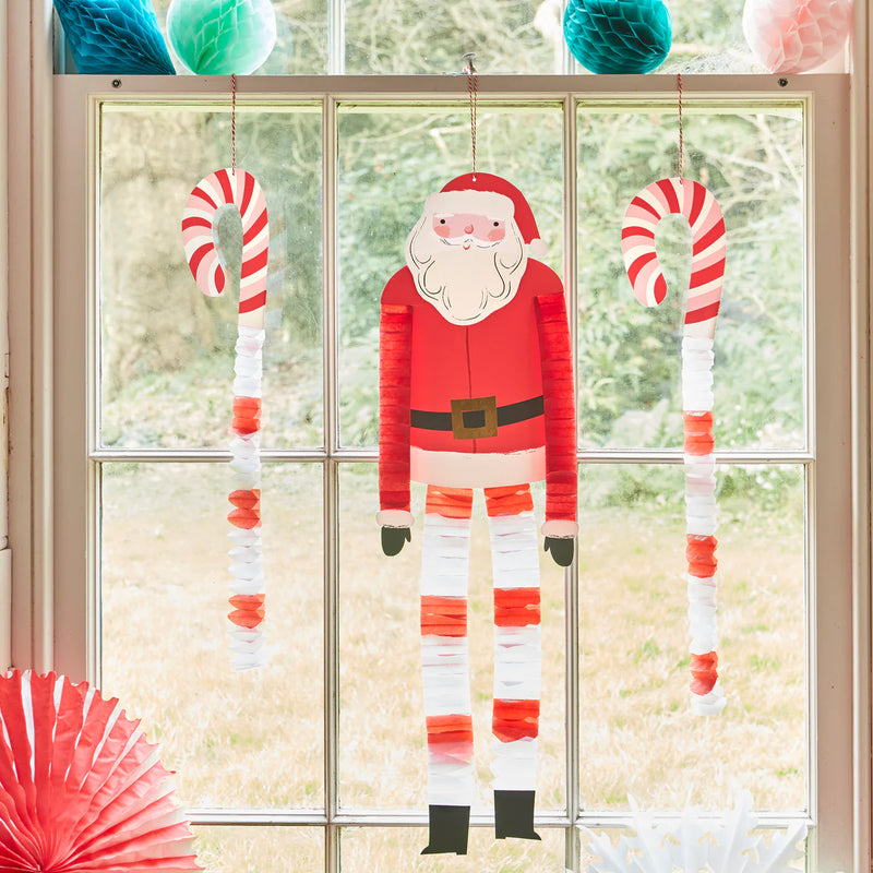 Long Legged Santa & Reindeer Decorations