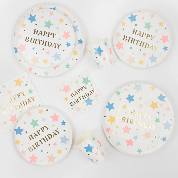 Happy Birthday Stars Side Plates