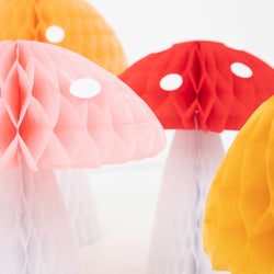 Honeycomb Mushroom Decorations