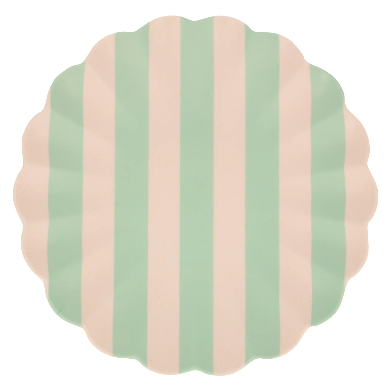 Stripy Reusable Bamboo Large Plates