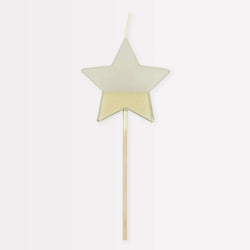 Gold Dipped Star Candle