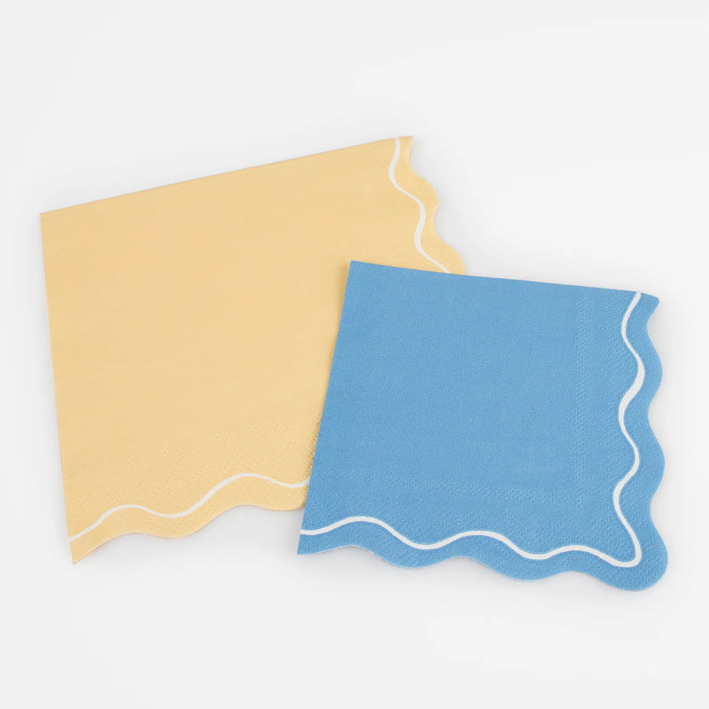 Mixed Wavy Line Large Napkins