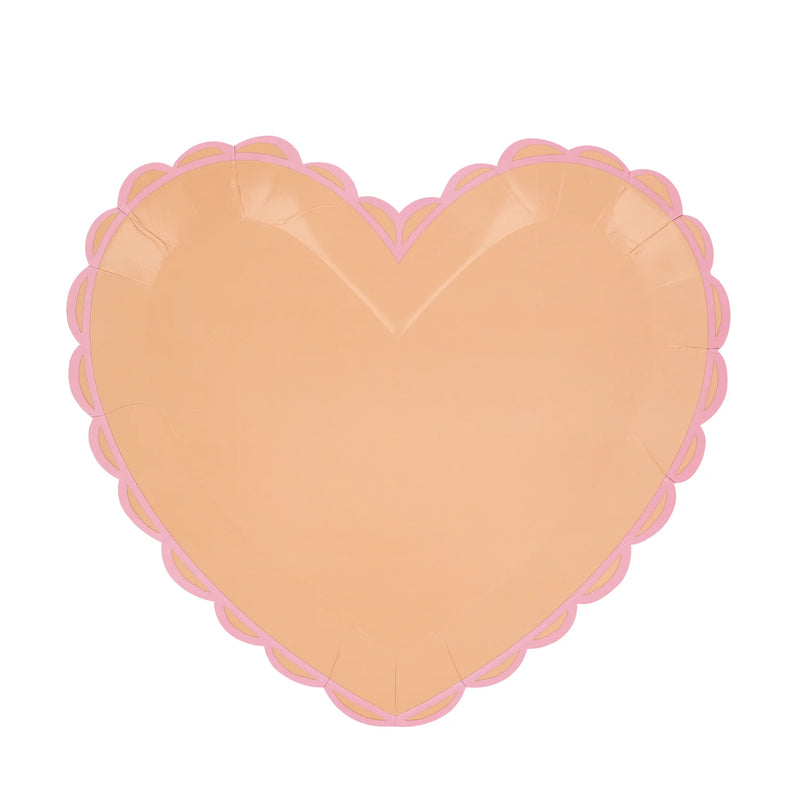 Pastel Heart Large Plates