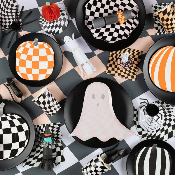 Halloween Checker Side Plates