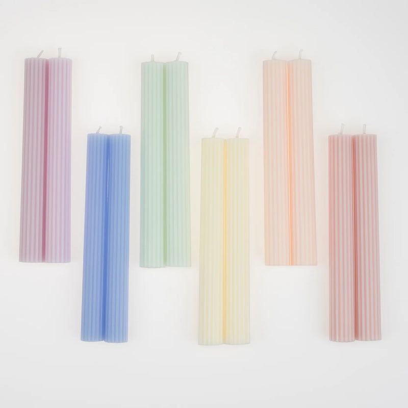 Pastel Table Candles