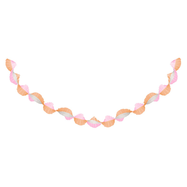 Peach & Pink Stitched Streamer