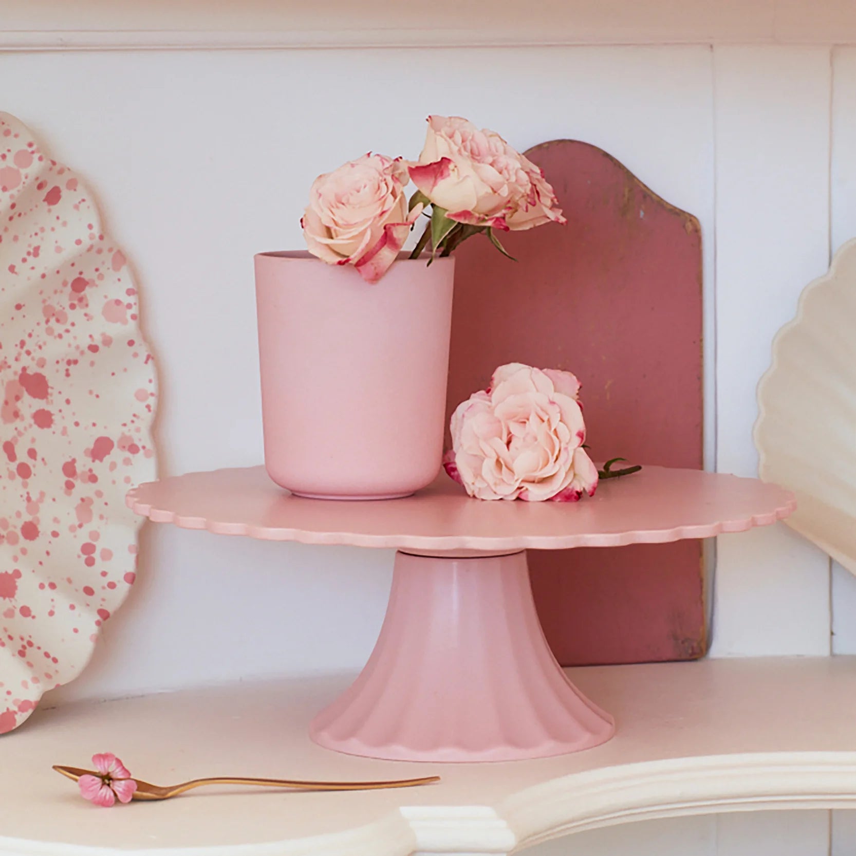 Medium Bamboo Fiber Cake Stand
