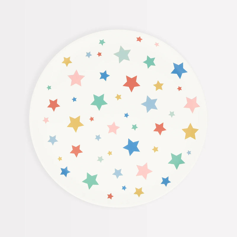 Star Pattern Recycled Plastic Small Plates