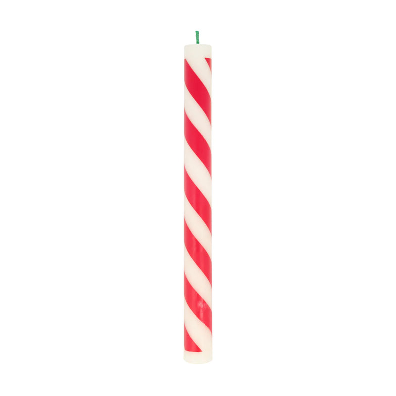 Festive Stripe Table Candles